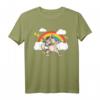 Katzenbesitzer Katzenfreund Regenbogen Dabbing Katze T-Shirt - Perfekt für Tierliebhaber und Katzenfans