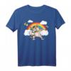 Katzenbesitzer Katzenfreund Regenbogen Dabbing Katze T-Shirt - Perfekt für Tierliebhaber und Katzenfans