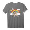Katzenbesitzer Katzenfreund Regenbogen Dabbing Katze T-Shirt - Perfekt für Tierliebhaber und Katzenfans