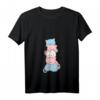 Damen Trans Stolz Flagge Kawaii Katze Niedlich Transgender T-Shirt mit V-Ausschnitt – Unterstützung & Liebe für LGBTQ+ Community