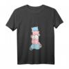 Damen Trans Stolz Flagge Kawaii Katze Niedlich Transgender T-Shirt mit V-Ausschnitt – Unterstützung & Liebe für LGBTQ+ Community