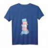Damen Trans Stolz Flagge Kawaii Katze Niedlich Transgender T-Shirt mit V-Ausschnitt – Unterstützung & Liebe für LGBTQ+ Community