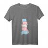 Damen Trans Stolz Flagge Kawaii Katze Niedlich Transgender T-Shirt mit V-Ausschnitt – Unterstützung & Liebe für LGBTQ+ Community