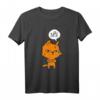 Bevor Du Fragst Nö Lustiges Katzen Spruch T-Shirt - Comic Statement, Witziges Oberteil für Damen, Herren, Kinder & Teenager, Perfekt als Geschenk für Schule, Arbeit & Freizeit