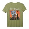 Vintage Catzilla Lustiges Katzen T-Shirt - Retro Style für Katzenliebhaber, Katzenmama & -papa, perfektes Geschenk
