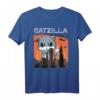 Vintage Catzilla Lustiges Katzen T-Shirt - Retro Style für Katzenliebhaber, Katzenmama & -papa, perfektes Geschenk