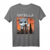 Vintage Catzilla Lustiges Katzen T-Shirt - Retro Style für Katzenliebhaber, Katzenmama & -papa, perfektes Geschenk