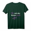 Katzen Spruch T-Shirt mit V-Ausschnitt – Lustiges Geschenk für Katzenliebhaberinnen, Katzenmamas & Katzenfans mit Humor