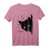 Na du? Süßes schwarzes Katzen T-Shirt – Perfektes Geschenk für Katzenfans, Tierliebhaber & Freunde zum Geburtstag, Weihnachten & mehr