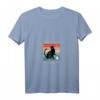 Damen T-Shirt mit frecher Katze und Kaffeetasse - Witziges Design für Katzenmamas & Kaffeeliebhaberinnen, V-Ausschnitt