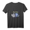 Damen Purrito Lustiges Katzen Wortspiel Burrito T-Shirt mit V-Ausschnitt – Perfektes Geschenk für Katzen- und Burrito-Liebhaber