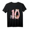 Kinder 10. Geburtstag Mädchen Katzen Outfit - Süßes T-Shirt für den besonderen Tag