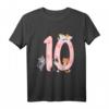 Kinder 10. Geburtstag Mädchen Katzen Outfit - Süßes T-Shirt für den besonderen Tag
