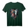 Katze Blaue Augen Mandala Tier Blumen Katzenmotiv T-Shirt – Perfektes Geschenk für Katzenliebhaber und Tierfreunde