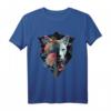 Katze Blaue Augen Mandala Tier Blumen Katzenmotiv T-Shirt – Perfektes Geschenk für Katzenliebhaber und Tierfreunde