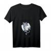 Damen Schlafshirt mit Katze - Lustiges V-Ausschnitt Schlafoutfit, Perfekt als Geschenk zu Geburtstag & Weihnachten