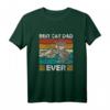 Best Cat Dad Ever - Lustiges Vintage Katzen T-Shirt für Katzenpapa & Vatertag Geschenkidee