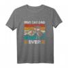 Best Cat Dad Ever - Lustiges Vintage Katzen T-Shirt für Katzenpapa & Vatertag Geschenkidee