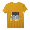I Work On Computers Lustiges Katzen T-Shirt für Katzenliebhaber - Witziges Tier-Design für Computerfans