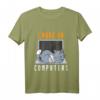 I Work On Computers Lustiges Katzen T-Shirt für Katzenliebhaber - Witziges Tier-Design für Computerfans