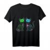 HapFrog Tag der Toten T-Shirt mit Sugar Skull Katzen Design – Perfekt für Día de los Muertos & Halloween für Katzenliebhaber