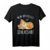 Mein Offizielles Schlafshirt Katze T-Shirt – Bequeme und lustige Schlafkleidung für Katzenliebhaber, perfekt als Geschenk zu Weihnachten und Geburtstag