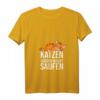 Damen Katzenbesitzer Katzen würden Whisky saufen Schnaps Geschenk T-Shirt mit V-Ausschnitt – Lustiges Tiergeschenk für Katzenliebhaber und Katzenmamas