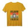 Damen Lustiges Katzen T-Shirt mit V-Ausschnitt – Für Büromenschen und Katzenliebhaberinnen, Perfekt als Geschenk zu Weihnachten & Geburtstag