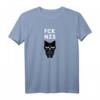 fck nzs Katze Mittelfinger T-Shirt für Demonstrationen gegen Rassismus, Faschismus & Rechts – Provokantes Statement-Shirt