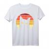 Katze Retro Sonnenuntergang Katzen T-Shirt - Buntes, Lustiges Katzenmotiv für Freizeit, Strand und Katzenliebhaber