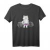 Kreuzheben Geschenk für Gewichtheber & Powerlifter - Motivierende Bodybuilder Katze T-Shirt für Training & Wettkampf