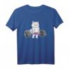 Kreuzheben Geschenk für Gewichtheber & Powerlifter - Motivierende Bodybuilder Katze T-Shirt für Training & Wettkampf