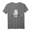 Kreuzheben Geschenk für Gewichtheber & Powerlifter - Motivierende Bodybuilder Katze T-Shirt für Training & Wettkampf