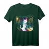 Der Schrei einer Katze - Lustiges abstraktes Kunst T-Shirt mit buntem Polygon-Design für Katzenliebhaber