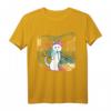 Der Schrei einer Katze - Lustiges abstraktes Kunst T-Shirt mit buntem Polygon-Design für Katzenliebhaber