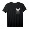 Sphynx-Katze in Brusttasche T-Shirt – Lustiges Geschenk für Katzenliebhaber, Mom & Dad, Perfekt für echte Sphynx-Fans