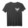 Sphynx-Katze in Brusttasche T-Shirt – Lustiges Geschenk für Katzenliebhaber, Mom & Dad, Perfekt für echte Sphynx-Fans