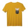 Sphynx-Katze in Brusttasche T-Shirt – Lustiges Geschenk für Katzenliebhaber, Mom & Dad, Perfekt für echte Sphynx-Fans