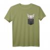 Sphynx-Katze in Brusttasche T-Shirt – Lustiges Geschenk für Katzenliebhaber, Mom & Dad, Perfekt für echte Sphynx-Fans