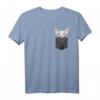 Sphynx-Katze in Brusttasche T-Shirt – Lustiges Geschenk für Katzenliebhaber, Mom & Dad, Perfekt für echte Sphynx-Fans