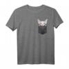 Sphynx-Katze in Brusttasche T-Shirt – Lustiges Geschenk für Katzenliebhaber, Mom & Dad, Perfekt für echte Sphynx-Fans