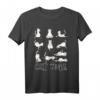 Fun Katze Yoga Geschenk T-Shirt für Männer, Frauen und Kinder – Lustiges Yoga- und Katzen-Shirt als perfektes Geschenk für Tier- und Yoga-Liebhaber