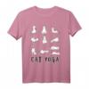 Fun Katze Yoga Geschenk T-Shirt für Männer, Frauen und Kinder – Lustiges Yoga- und Katzen-Shirt als perfektes Geschenk für Tier- und Yoga-Liebhaber