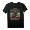 I Hate Morning People And Mornings And People Kaffee Katze T-Shirt – Lustiges Morgenmuffel Shirt für Büro & Kaffee-Liebhaber