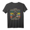I Hate Morning People And Mornings And People Kaffee Katze T-Shirt – Lustiges Morgenmuffel Shirt für Büro & Kaffee-Liebhaber