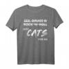 Nur Katzen - No Sex No Drugs No Rock N Roll Geschenk T-Shirt für Katzenliebhaber – Perfektes Geschenk für Geburtstage, Muttertag & Weihnachten