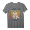 Lustiges Katzen T-Shirt: 'I Don't Like Monday Mornings' – Perfektes Geschenk für Montagmuffel, Katzenliebhaber und Kaffee-Fans
