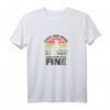 Damen Cats And Wine Make Everything Fine T-Shirt – Lustiges Katzen- und Weinspruchs-Shirt für Frauen, Geschenkidee für Weihnachten & Geburtstag