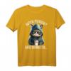 Guten Morgen ganz dünnes Eis... Lustiges Katzen Kaffee T-Shirt für Morgenmuffel, Schichtarbeiter & Bürocollegen