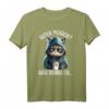 Guten Morgen ganz dünnes Eis... Lustiges Katzen Kaffee T-Shirt für Morgenmuffel, Schichtarbeiter & Bürocollegen